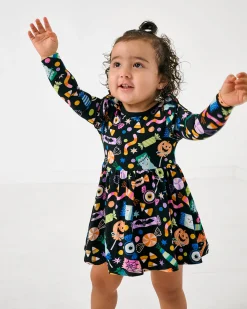 Bamboo Baby Clothes|Bodysuits<Little Sleepies Flutter Twirl Dress with Bodysuit Halloween Haul