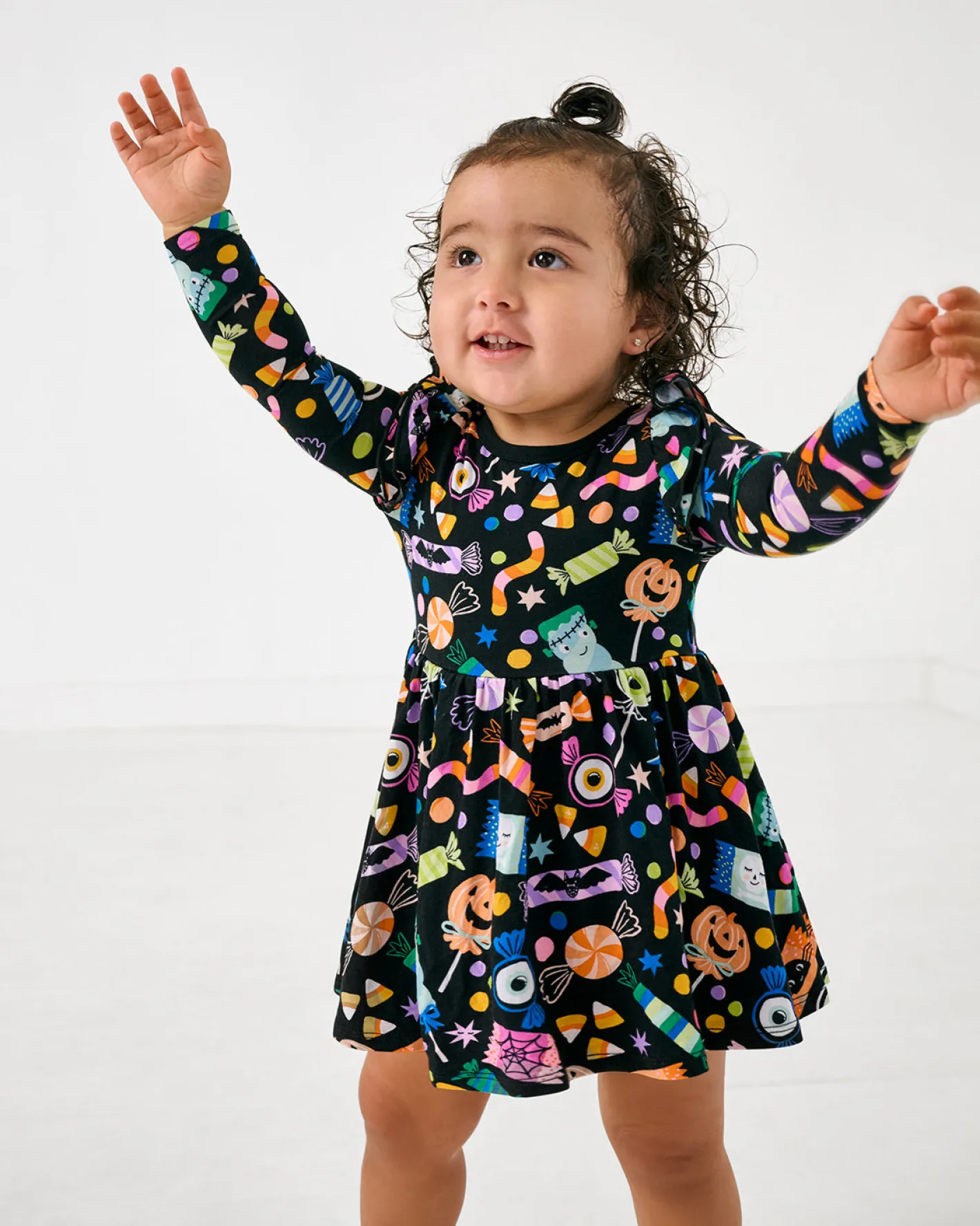 Bamboo Baby Clothes|Bodysuits<Little Sleepies Flutter Twirl Dress with Bodysuit Halloween Haul
