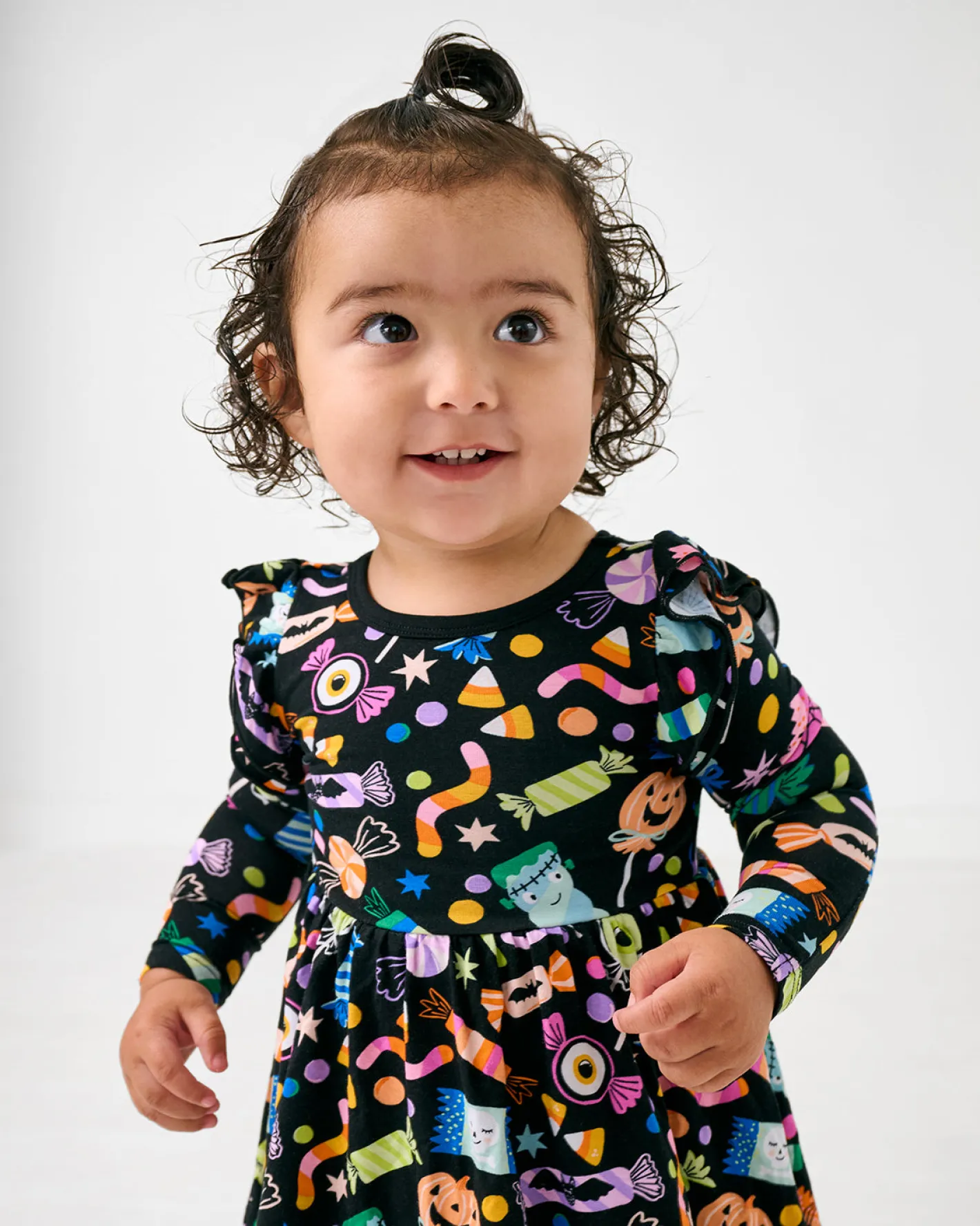 Bamboo Baby Clothes|Bodysuits<Little Sleepies Flutter Twirl Dress with Bodysuit Halloween Haul