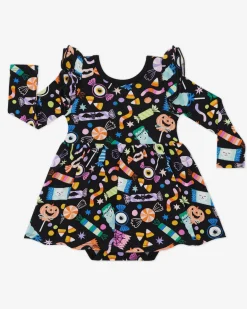 Bamboo Baby Clothes|Bodysuits<Little Sleepies Flutter Twirl Dress with Bodysuit Halloween Haul