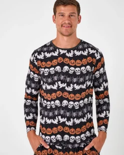 Daddy & Me|Full Family Matching<Little Sleepies Men's Pajama Top Hallows Eve