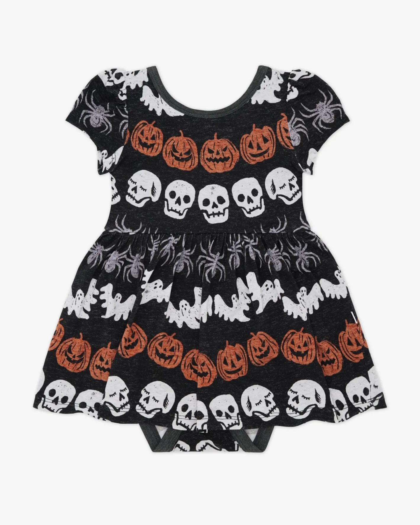 Bamboo Baby Clothes|Bodysuits<Little Sleepies Skater Dress with Bodysuit Hallows Eve