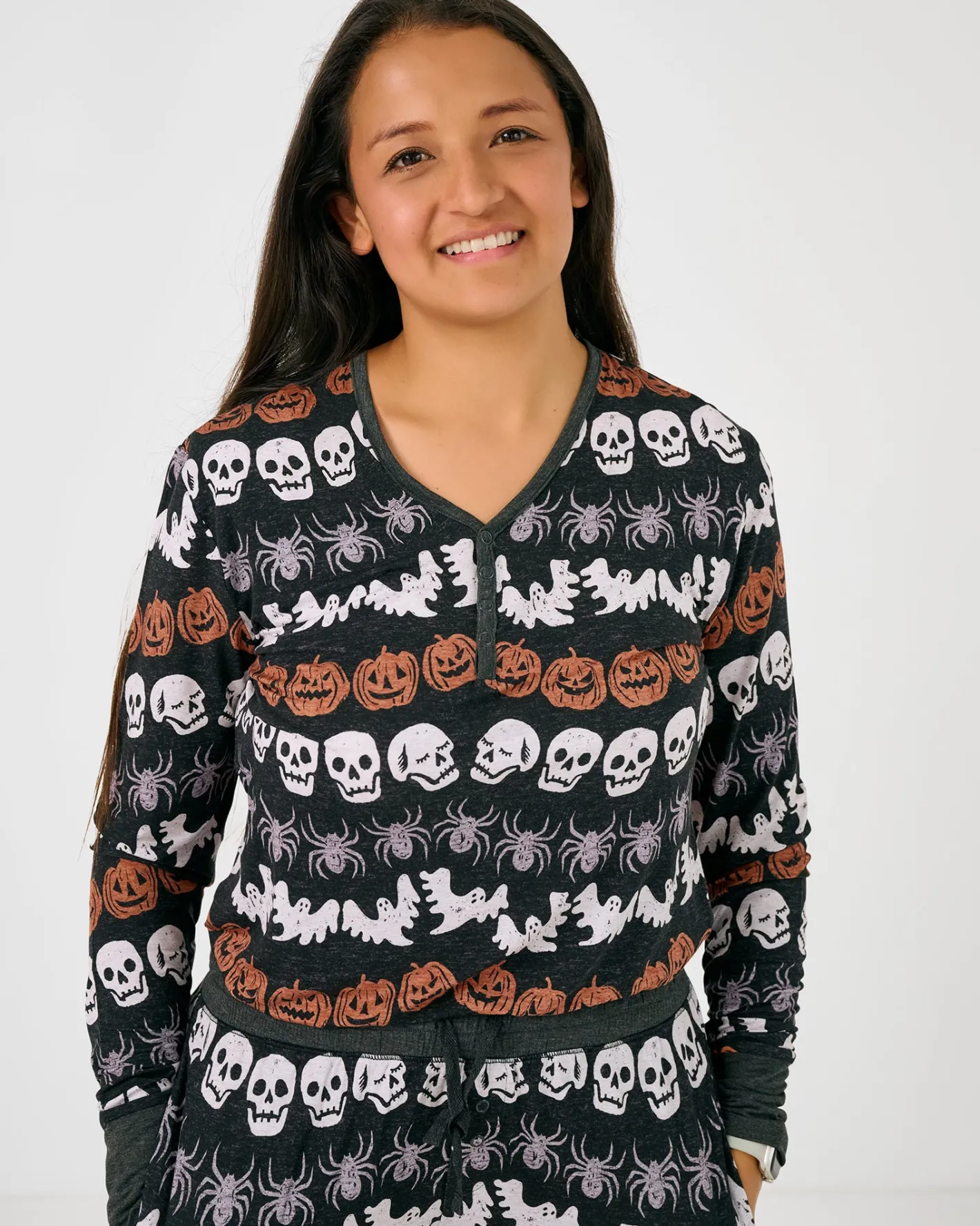 Mommy & Me|Mommy & Me<Little Sleepies Women's Pajama Top Hallows Eve