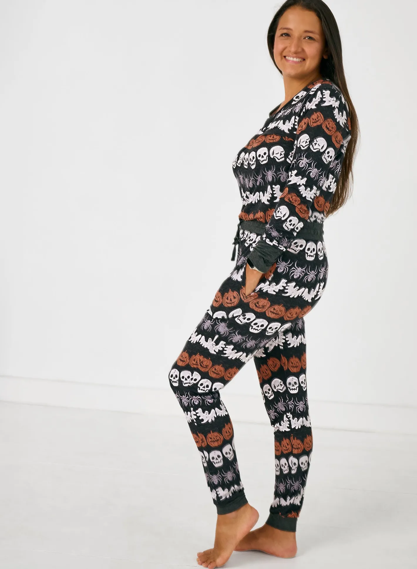 Mommy & Me|Mommy & Me<Little Sleepies Women's Pajama Top Hallows Eve