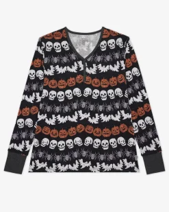 Mommy & Me|Mommy & Me<Little Sleepies Women's Pajama Top Hallows Eve