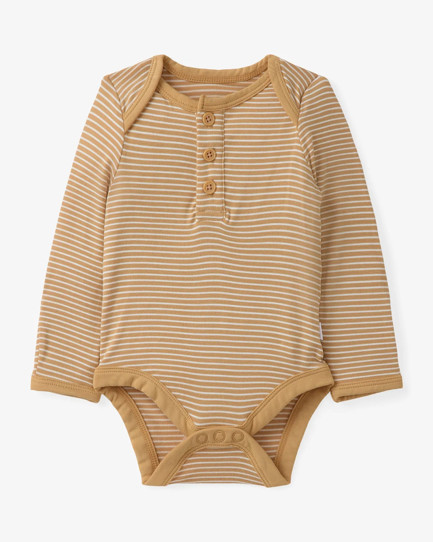 The Newborn Shop|The Newborn Shop<Little Sleepies Henley Bodysuit Hazelwood Stripe