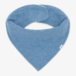 Bibs<Little Sleepies Ribbed Bandana Bib Heather Blue