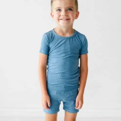 Two-Piece Pj Sets|Two-Piece Pj Sets<Little Sleepies Two-Piece Ribbed Pajama Set Heather Blue