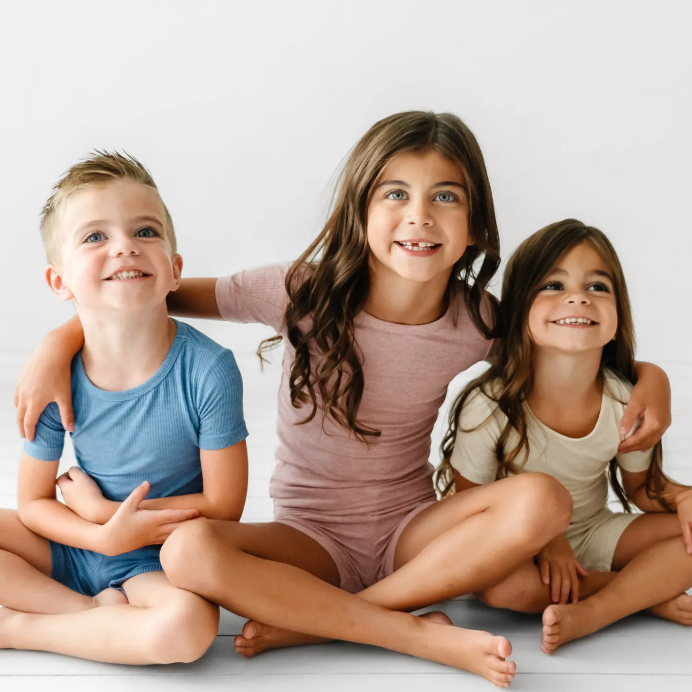 Two-Piece Pj Sets|Two-Piece Pj Sets<Little Sleepies Two-Piece Ribbed Pajama Set Heather Blue