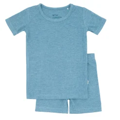 Two-Piece Pj Sets|Two-Piece Pj Sets<Little Sleepies Two-Piece Ribbed Pajama Set Heather Blue