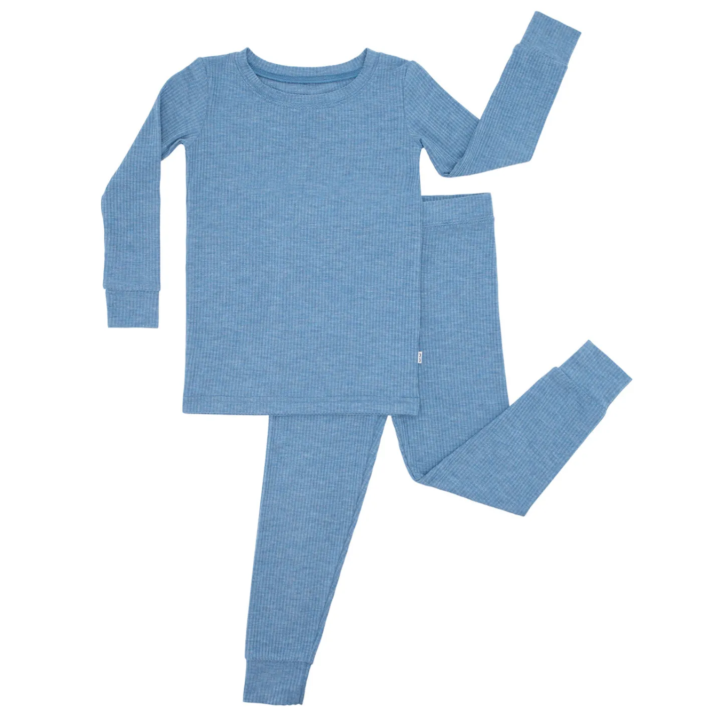 Two-Piece Pj Sets|Two-Piece Pj Sets<Little Sleepies Two-Piece Ribbed Pajama Set Heather Blue