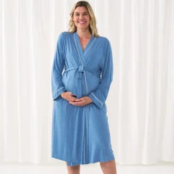 For New Moms|Hospital Matching Moments<Little Sleepies Women's Robe Heather Blue