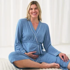 For New Moms|Hospital Matching Moments<Little Sleepies Women's Robe Heather Blue
