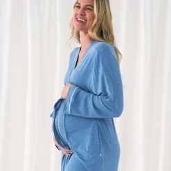 For New Moms|Hospital Matching Moments<Little Sleepies Women's Robe Heather Blue
