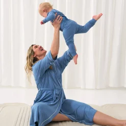 For New Moms|Hospital Matching Moments<Little Sleepies Women's Robe Heather Blue