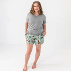 Mommy & Me|Mommy & Me<Little Sleepies Women's Short Sleeve Pajama Top Heather Gray