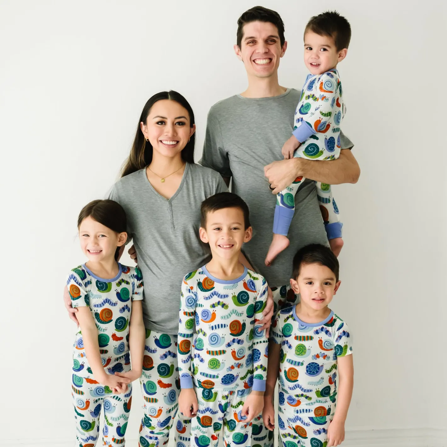Mommy & Me|Mommy & Me<Little Sleepies Women's Short Sleeve Pajama Top Heather Gray