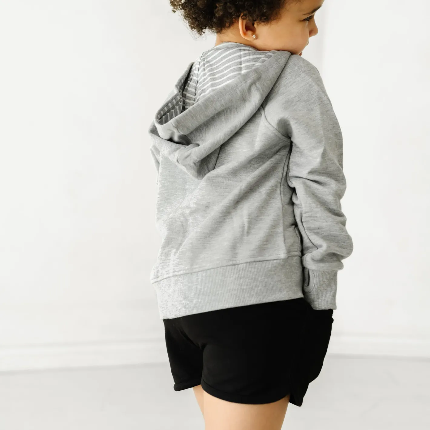 Everyday Essentials|Everyday Essentials<Little Sleepies Zip Hoodie Heather Gray