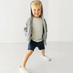 Everyday Essentials|Everyday Essentials<Little Sleepies Zip Hoodie Heather Gray
