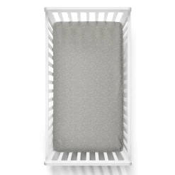 Sheets<Little Sleepies Fitted Crib Sheet Heather Gray
