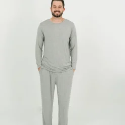 Daddy & Me|Full Family Matching<Little Sleepies Men's Pajama Pants Heather Gray