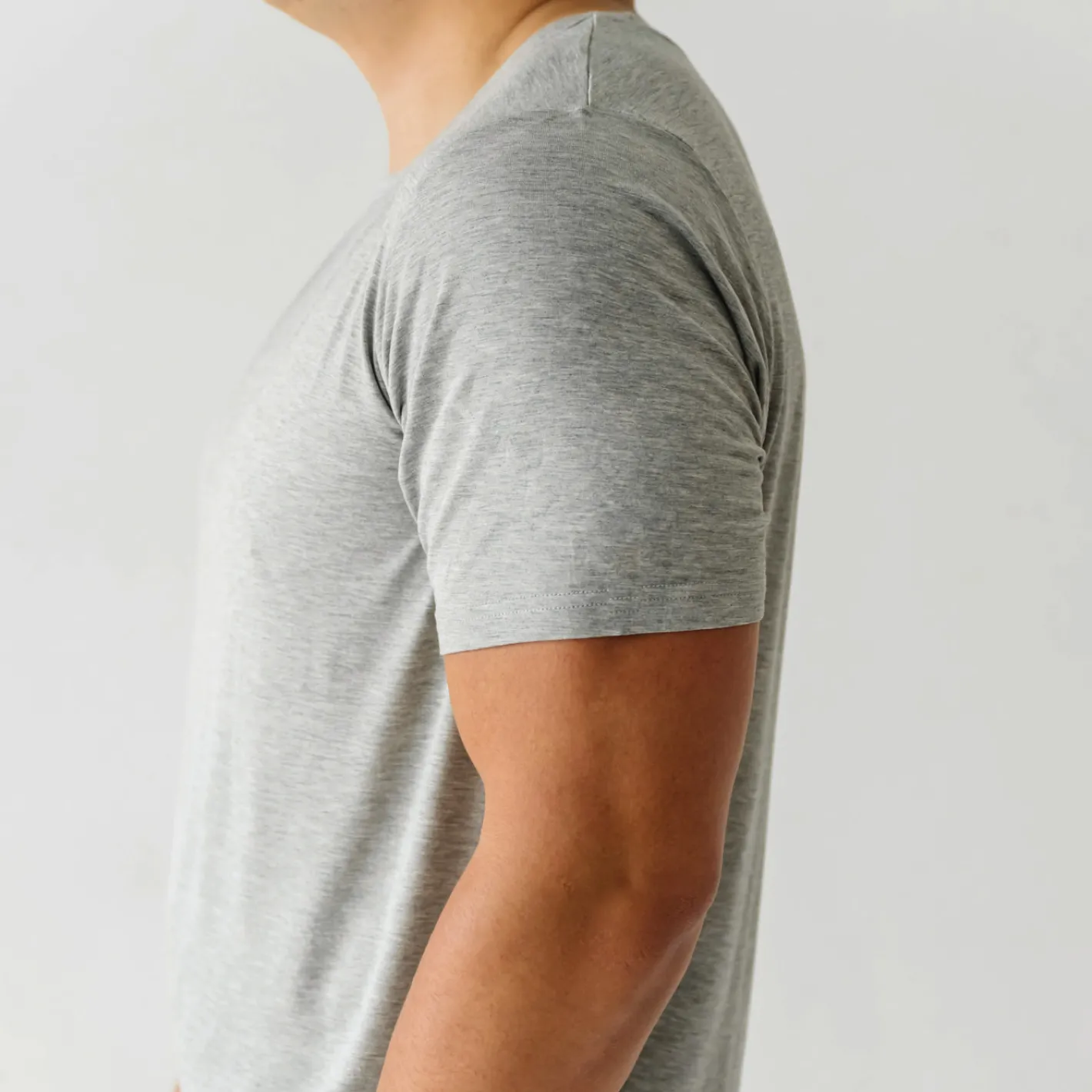 Daddy & Me|Full Family Matching<Little Sleepies Men's Short Sleeve Pajama Top Heather Gray