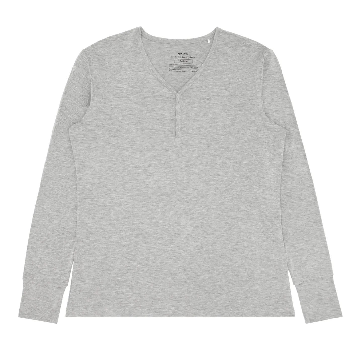 Mommy & Me|Mommy & Me<Little Sleepies Women's Pajama Top Heather Gray