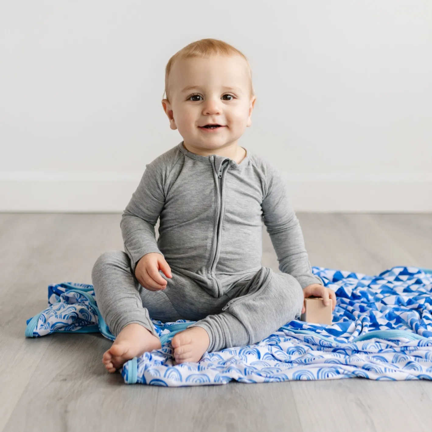 Zippies|Mommy & Me<Little Sleepies Zippy Heather Gray