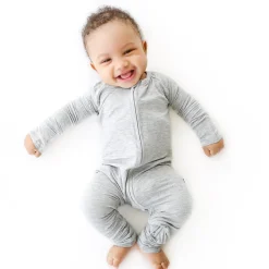 Zippies|Mommy & Me<Little Sleepies Zippy Heather Gray