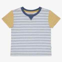 Tops & Tees|Tops & Tees<Little Sleepies Relaxed Tee Heather Gray Stripes