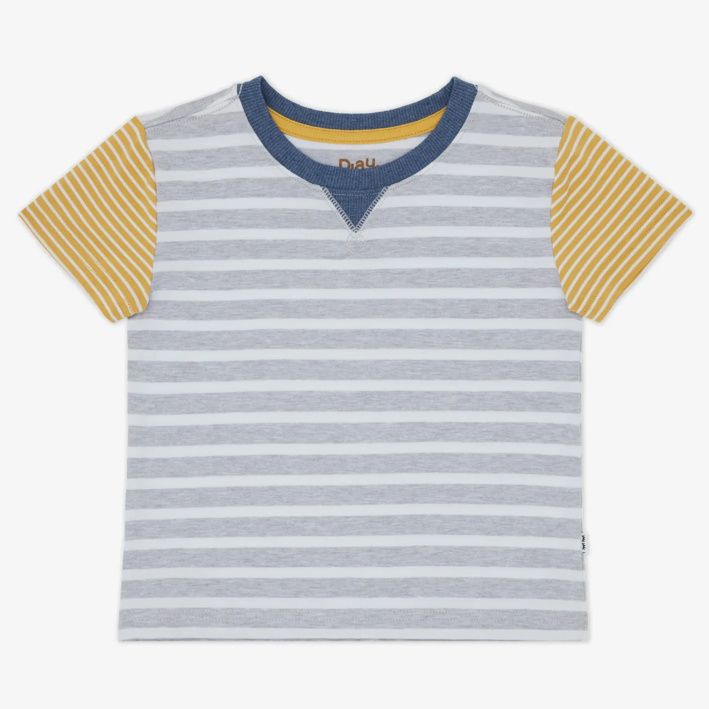 Tops & Tees|Tops & Tees<Little Sleepies Relaxed Tee Heather Gray Stripes