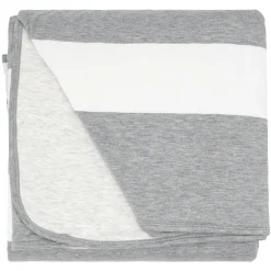 Cloud Blankets|Cloud Blankets<Little Sleepies Oversized Cloud Blanket® Heather Gray Wide Stripe