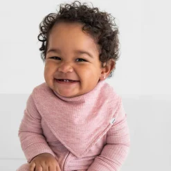 Bibs<Little Sleepies Ribbed Bandana Bib Heather Mauve