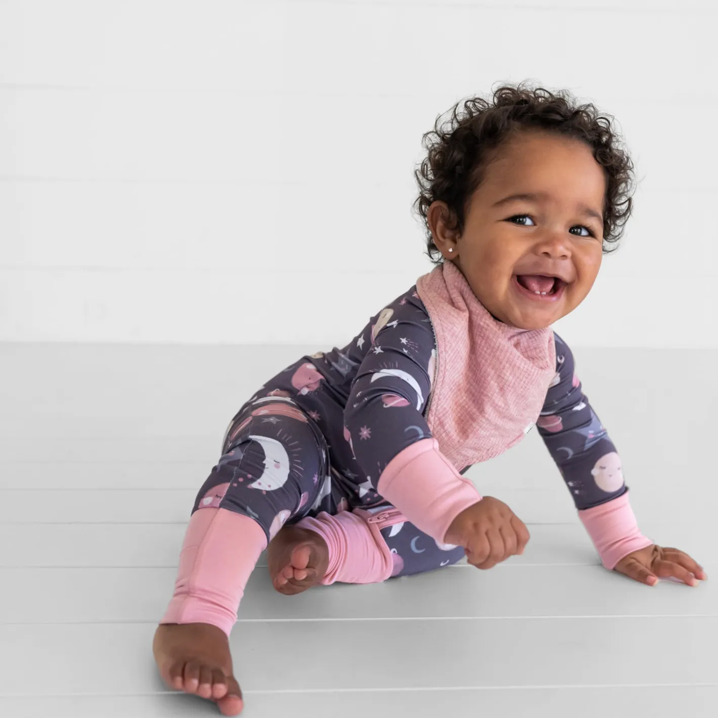 Bibs<Little Sleepies Ribbed Bandana Bib Heather Mauve