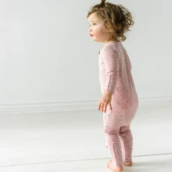 For New Moms|Hospital Matching Moments<Little Sleepies Ribbed Zippy Heather Mauve