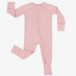 For New Moms|Hospital Matching Moments<Little Sleepies Ribbed Zippy Heather Mauve