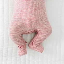 For New Moms|Hospital Matching Moments<Little Sleepies Ribbed Crescent Zippy Heather Mauve