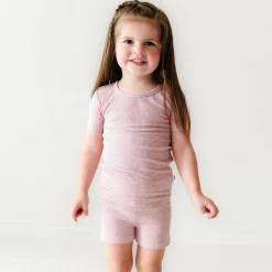 Two-Piece Pj Sets|Two-Piece Pj Sets<Little Sleepies Two-Piece Ribbed Pajama Set Heather Mauve