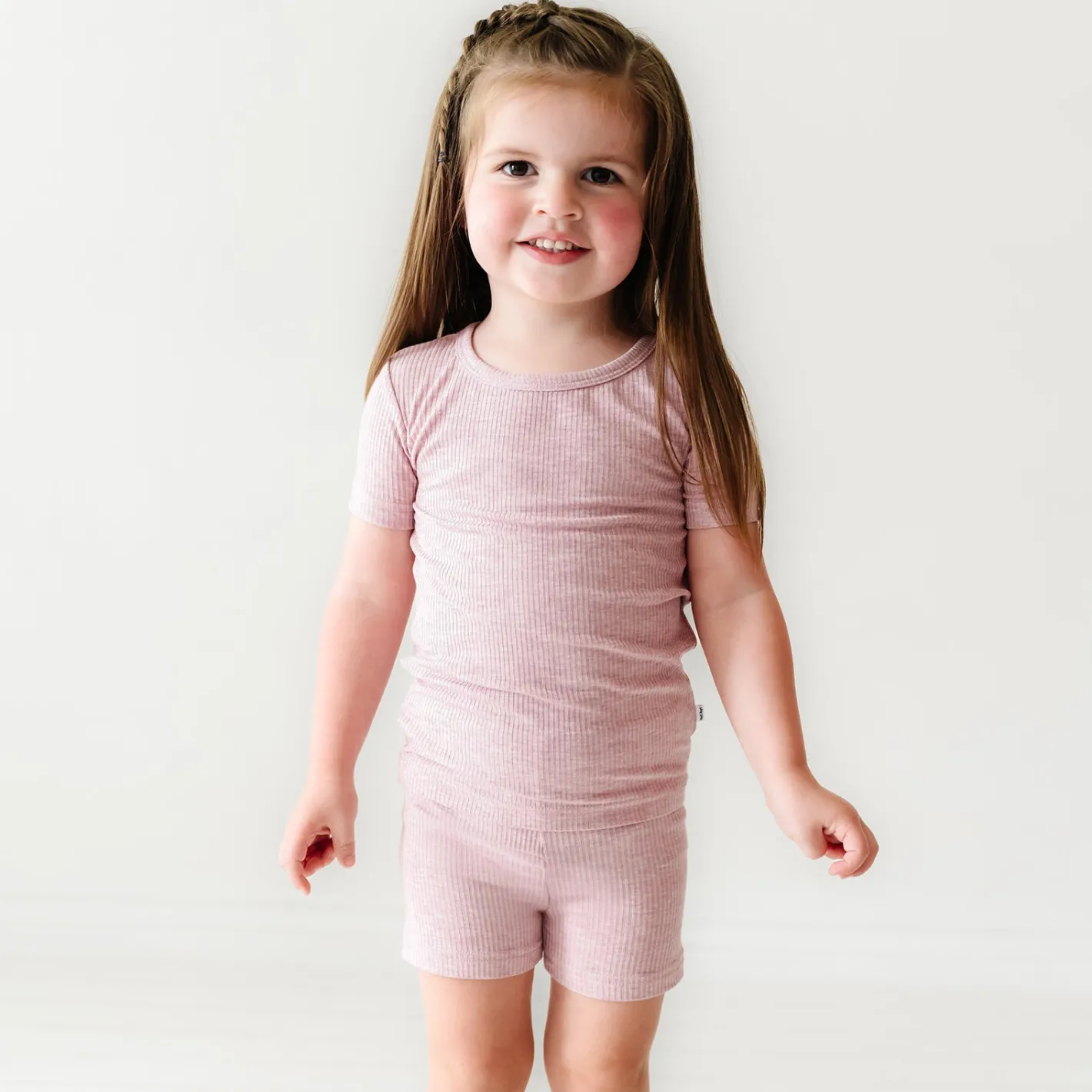Two-Piece Pj Sets|Two-Piece Pj Sets<Little Sleepies Two-Piece Ribbed Pajama Set Heather Mauve