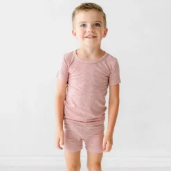 Two-Piece Pj Sets|Two-Piece Pj Sets<Little Sleepies Two-Piece Ribbed Pajama Set Heather Mauve