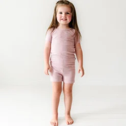 Two-Piece Pj Sets|Two-Piece Pj Sets<Little Sleepies Two-Piece Ribbed Pajama Set Heather Mauve