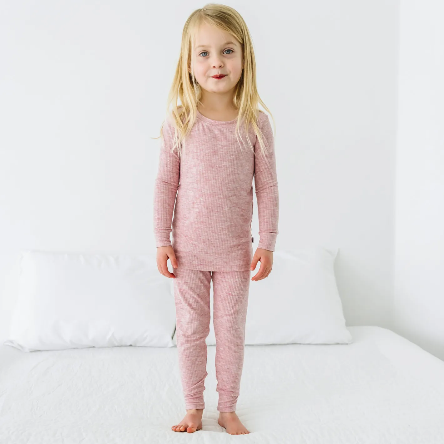 Two-Piece Pj Sets|Two-Piece Pj Sets<Little Sleepies Two-Piece Ribbed Pajama Set Heather Mauve