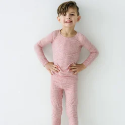 Two-Piece Pj Sets|Two-Piece Pj Sets<Little Sleepies Two-Piece Ribbed Pajama Set Heather Mauve