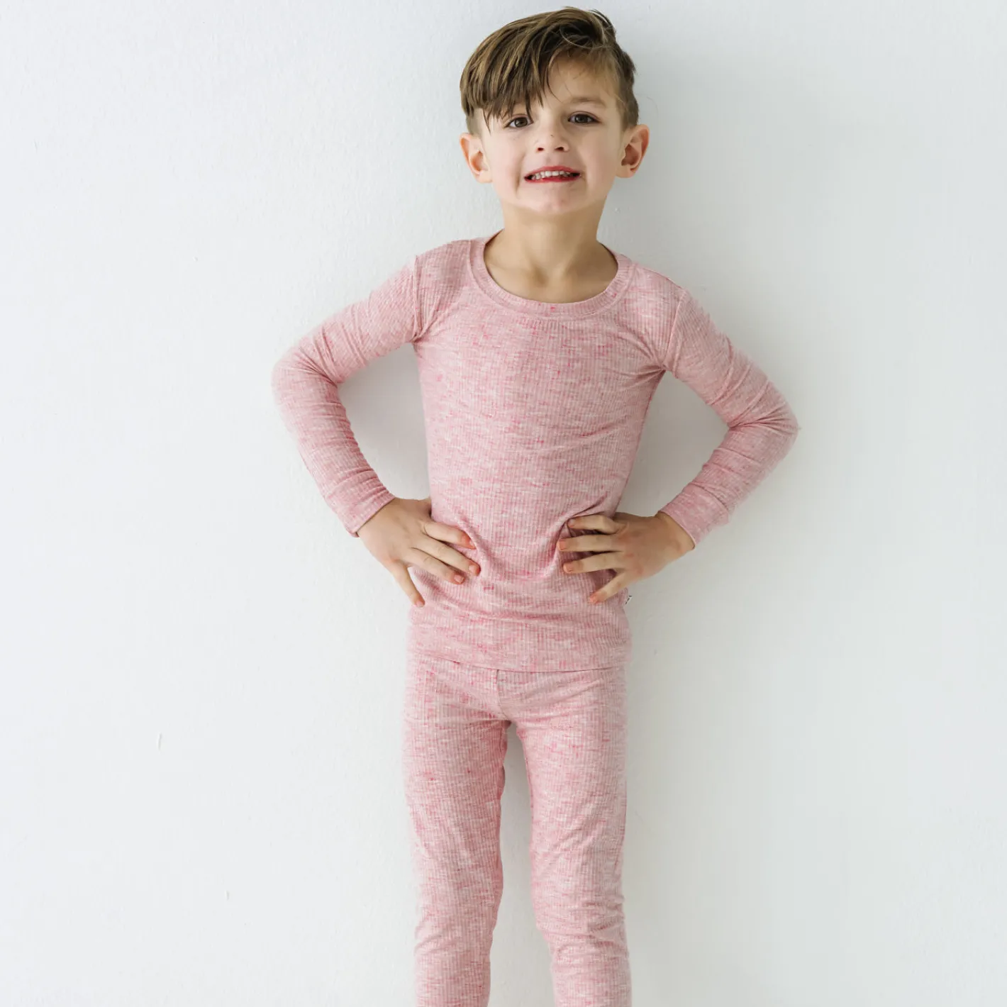 Two-Piece Pj Sets|Two-Piece Pj Sets<Little Sleepies Two-Piece Ribbed Pajama Set Heather Mauve