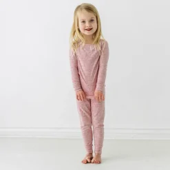 Two-Piece Pj Sets|Two-Piece Pj Sets<Little Sleepies Two-Piece Ribbed Pajama Set Heather Mauve