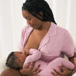 For New Moms|Hospital Matching Moments<Little Sleepies Women's Pajama Set Heather Mauve