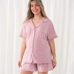 For New Moms|Hospital Matching Moments<Little Sleepies Women's Pajama Set Heather Mauve