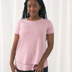 Women's Pajamas|Women's Tees<Little Sleepies Women's Nursing Top Heather Mauve