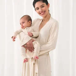 For New Moms|Hospital Matching Moments<Little Sleepies Women's Robe Heather Oatmeal