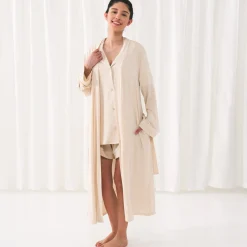 For New Moms|Hospital Matching Moments<Little Sleepies Women's Robe Heather Oatmeal